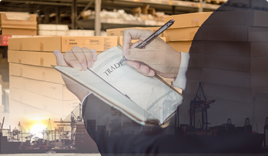 貨物到港，海關(guān)方形